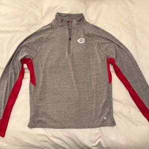 Gray and Red Lightweight Men's Jacket